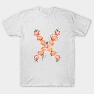 Letter X Floral T-Shirt